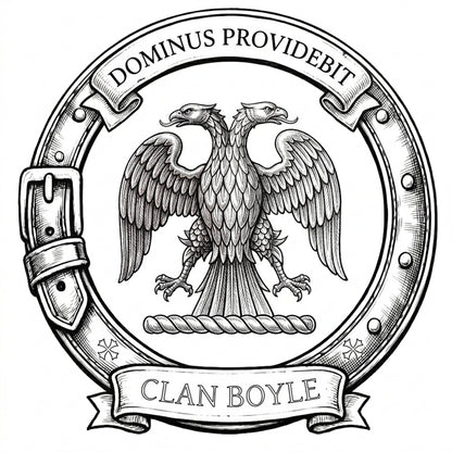 Clan Boyle Crest digital download: Includes Color PNG, B&W PNG, and SVG vector files