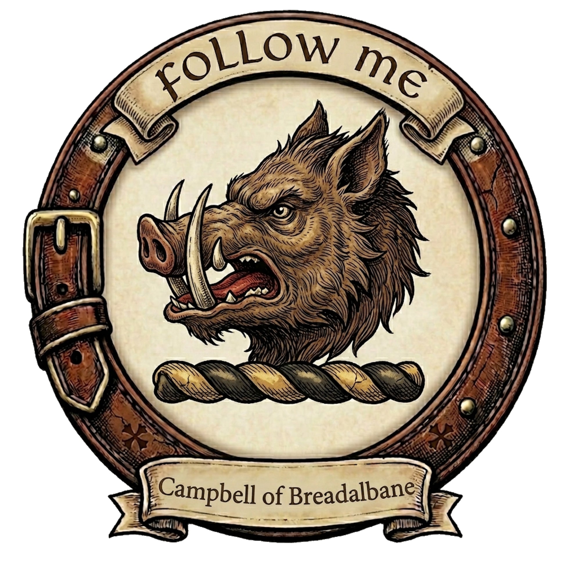 Clan Campbell of Breadalbane Crest digital download: Includes Color PNG, B&W PNG, and SVG vector files