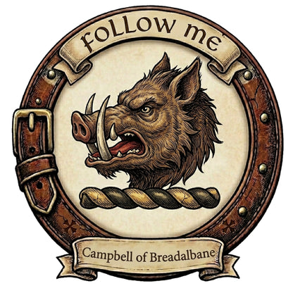 Clan Campbell of Breadalbane Crest digital download: Includes Color PNG, B&W PNG, and SVG vector files