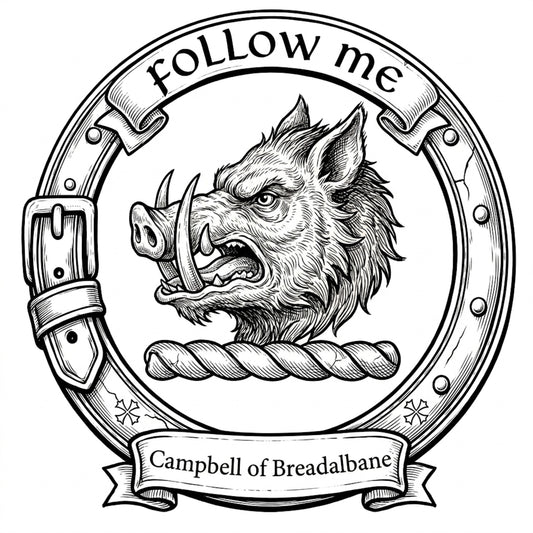 Clan Campbell of Breadalbane Crest digital download: Includes Color PNG, B&W PNG, and SVG vector files