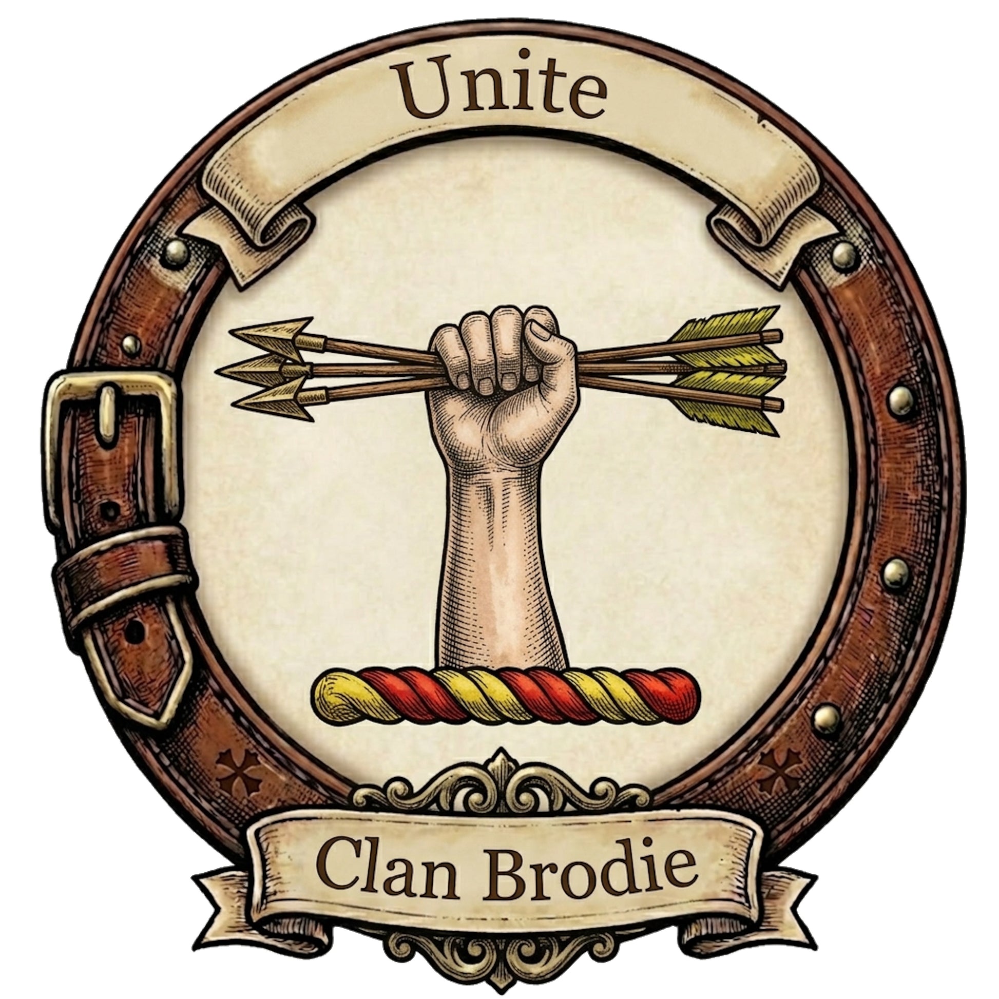 Clan Brodie Crest digital download: Includes Color PNG, B&W PNG, and SVG vector files