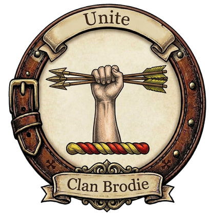 Clan Brodie Crest digital download: Includes Color PNG, B&W PNG, and SVG vector files