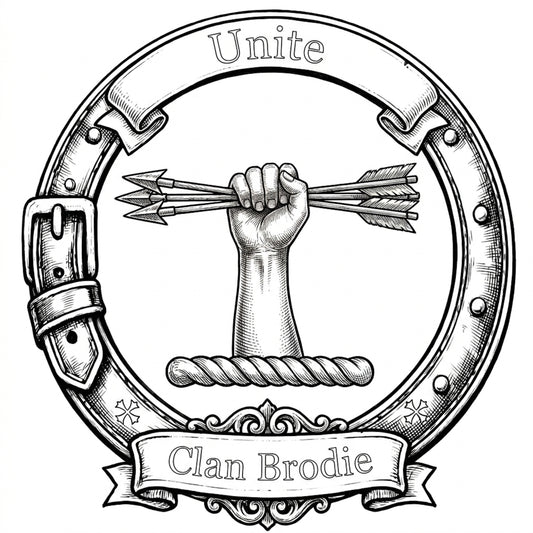 Clan Brodie Crest digital download: Includes Color PNG, B&W PNG, and SVG vector files