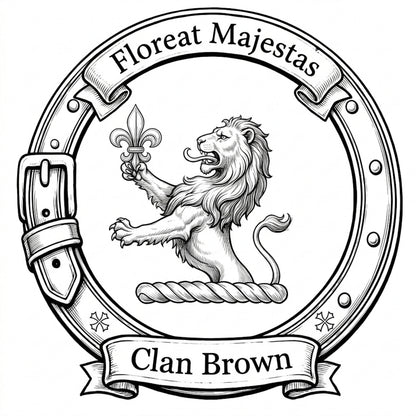 Clan Brown Crest digital download: Includes Color PNG, B&W PNG, and SVG vector files