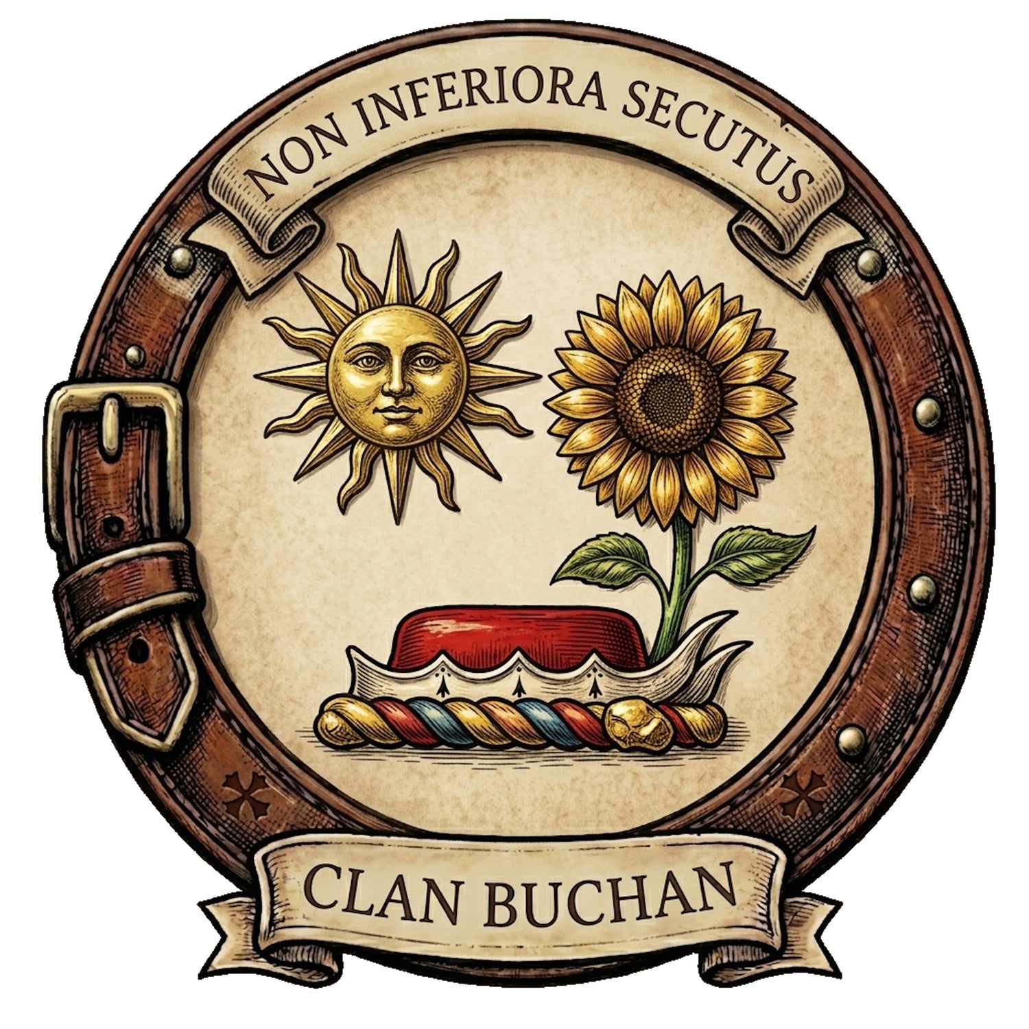 Clan Buchan Crest digital download: Includes Color PNG, B&W PNG, and SVG vector files