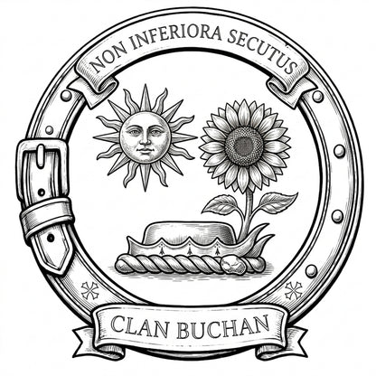 Clan Buchan Crest digital download: Includes Color PNG, B&W PNG, and SVG vector files
