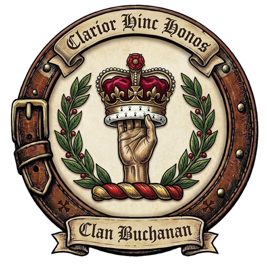 Clan Buchanan Crest digital download: Includes Color PNG, B&W PNG, and SVG vector files