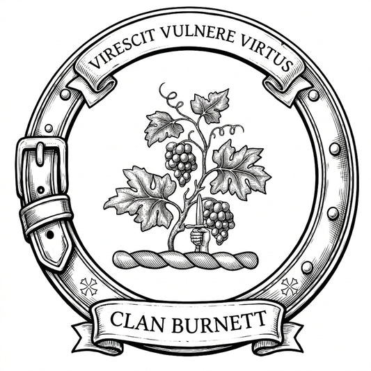 Clan Burnett Crest digital download: Includes Color PNG, B&W PNG, and SVG vector files