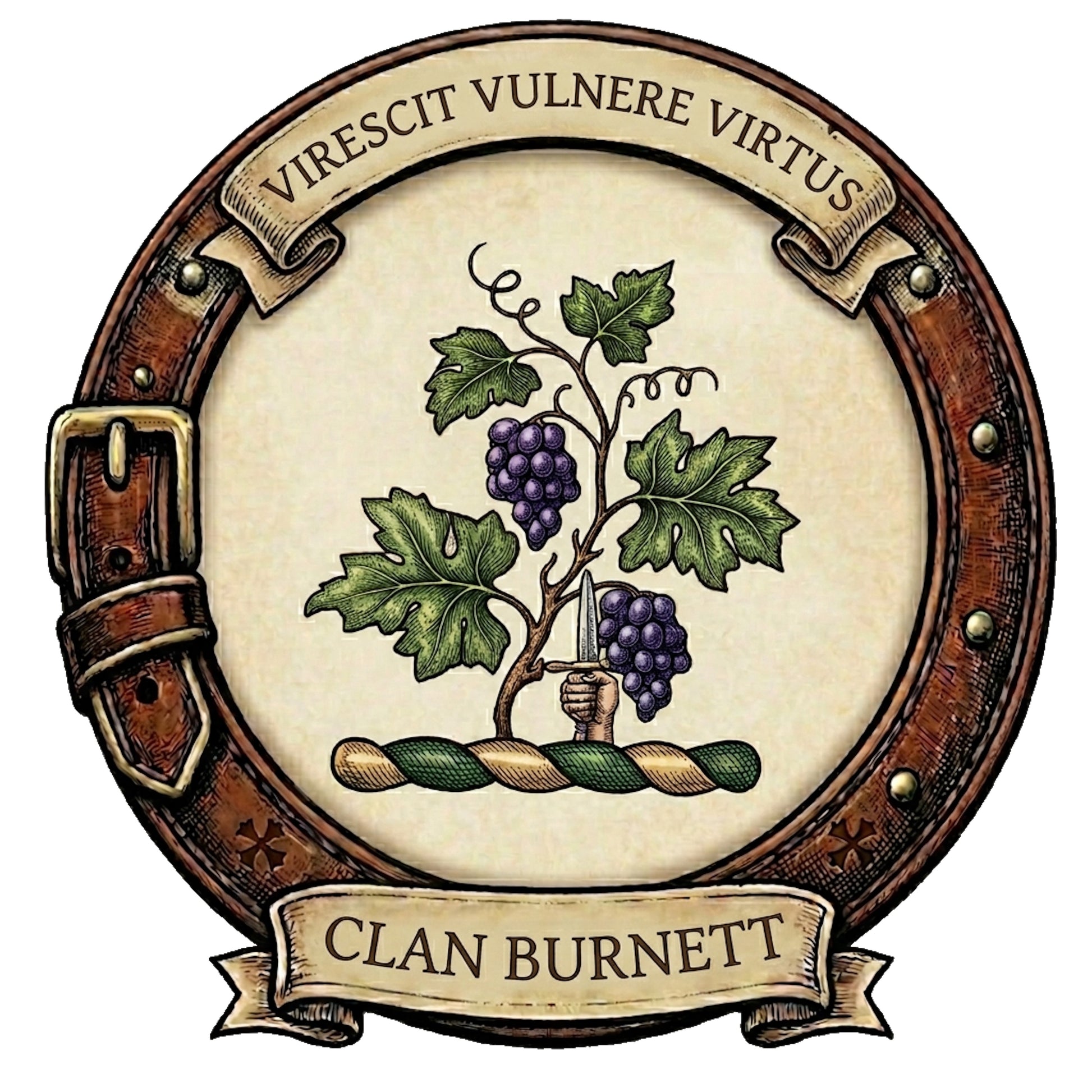 Clan Burnett Crest digital download: Includes Color PNG, B&W PNG, and SVG vector files