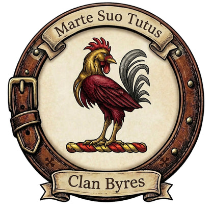 Clan Byres Crest digital download: Includes Color PNG, B&W PNG, and SVG vector files