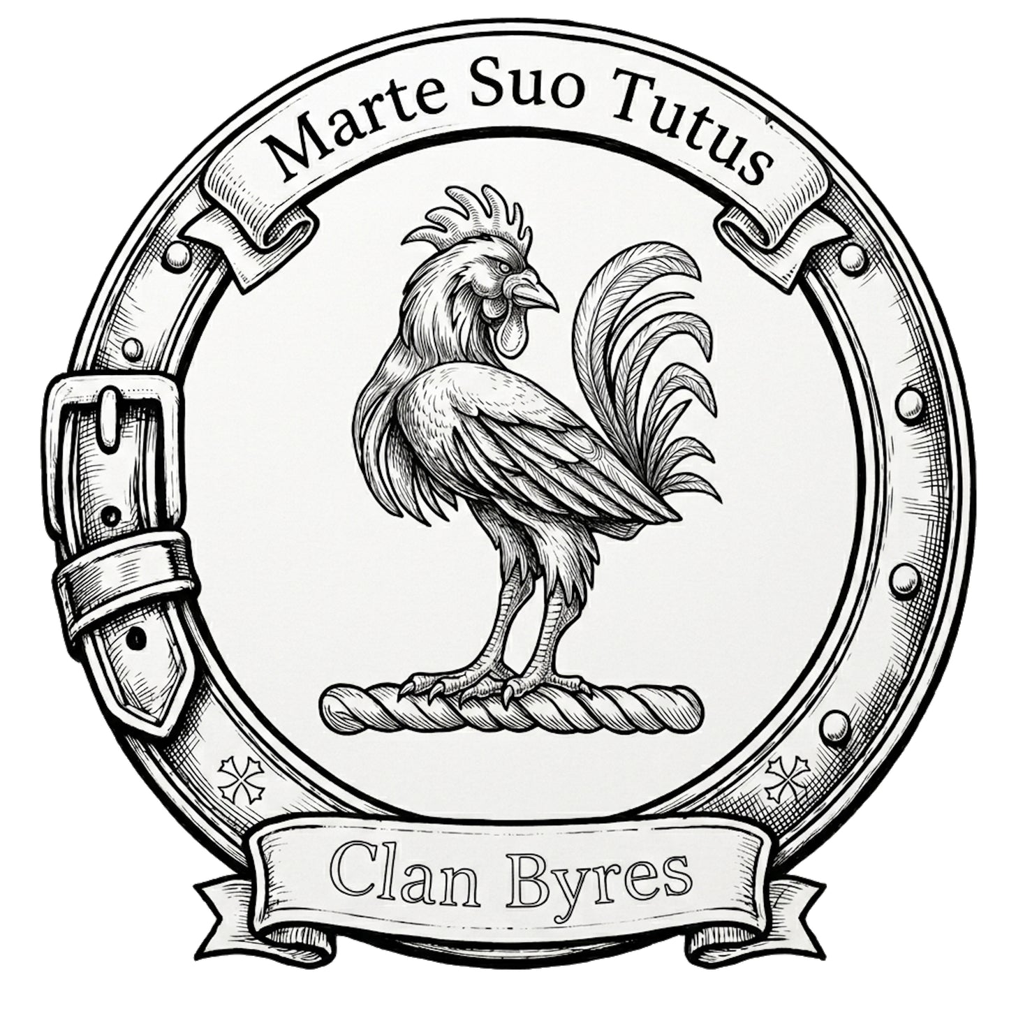 Clan Byres Crest digital download: Includes Color PNG, B&W PNG, and SVG vector files
