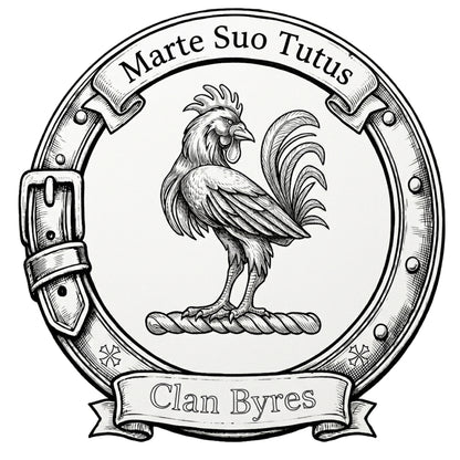 Clan Byres Crest digital download: Includes Color PNG, B&W PNG, and SVG vector files