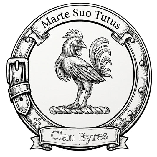 Clan Byres Crest digital download: Includes Color PNG, B&W PNG, and SVG vector files