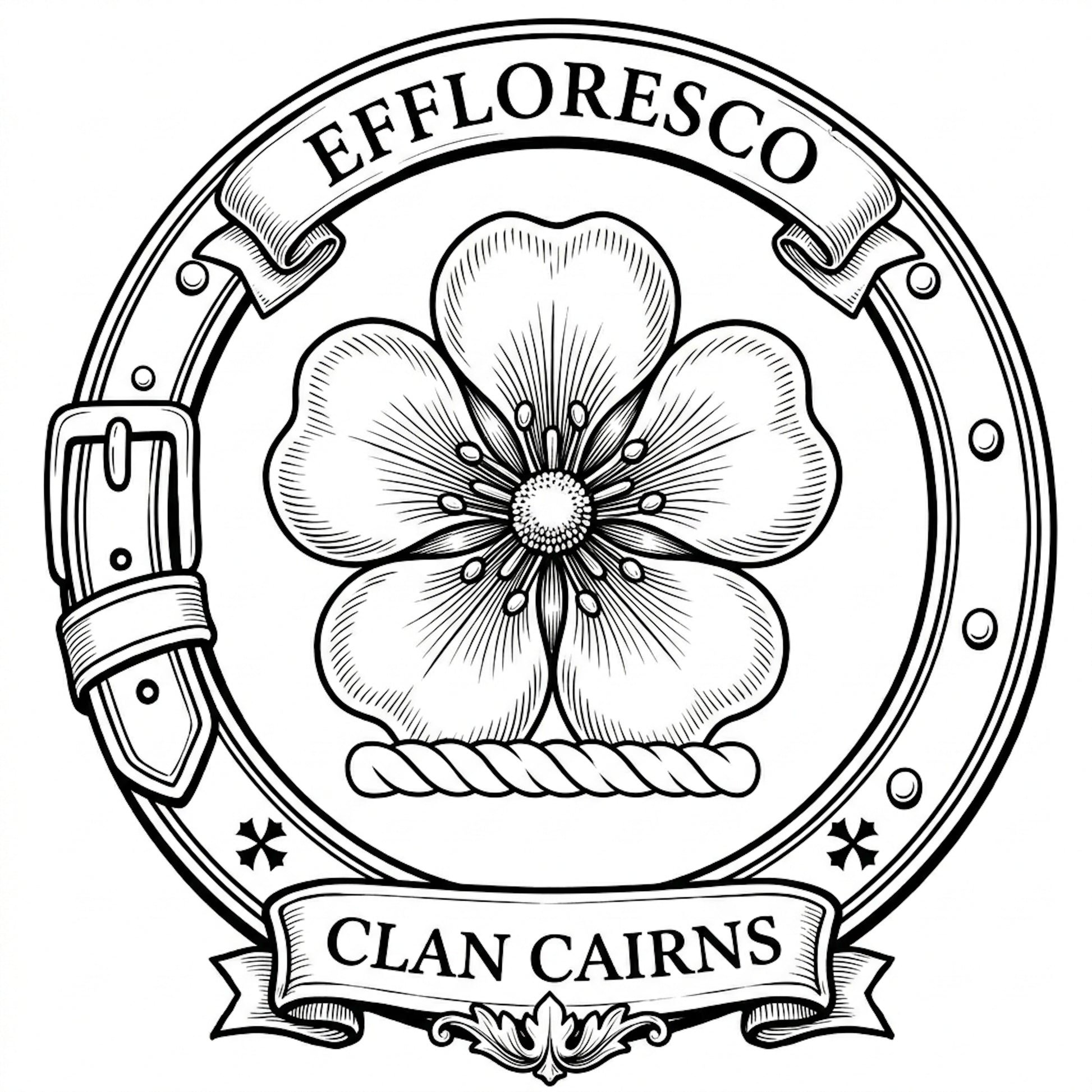 Clan Cairns Crest digital download: Includes Color PNG, B&W PNG, and SVG vector files