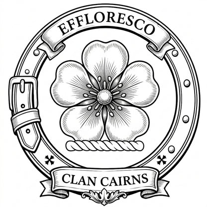 Clan Cairns Crest digital download: Includes Color PNG, B&W PNG, and SVG vector files