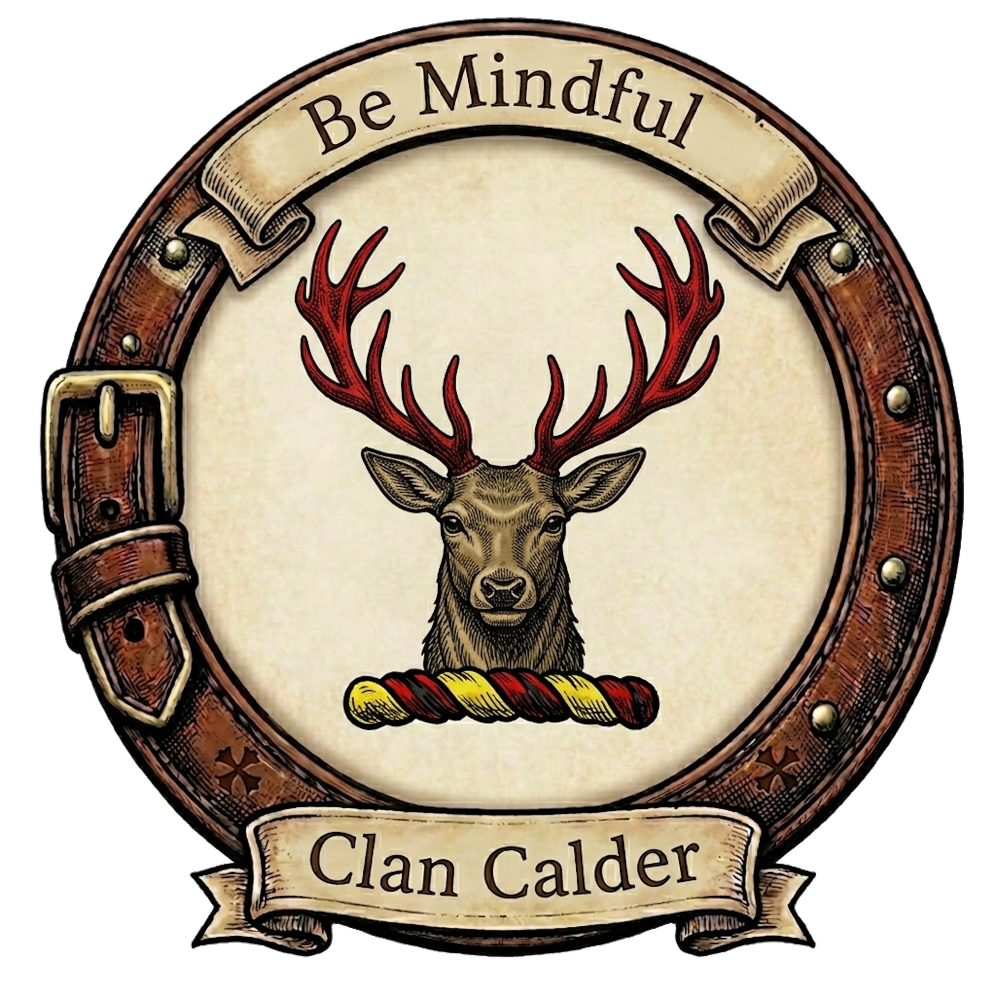 Clan Calder Crest digital download: Includes Color PNG, B&W PNG, and SVG vector files