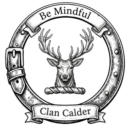 Clan Calder Crest digital download: Includes Color PNG, B&W PNG, and SVG vector files