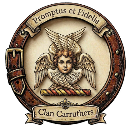 Clan Carruthers Crest digital download: Includes Color PNG, B&W PNG, and SVG vector files