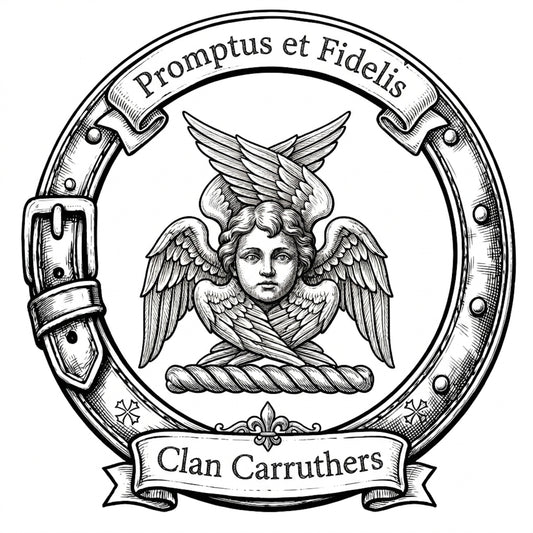 Clan Carruthers Crest digital download: Includes Color PNG, B&W PNG, and SVG vector files