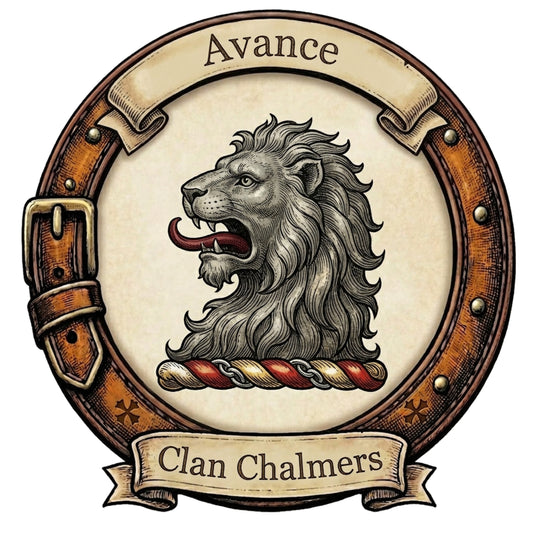 Clan Chalmers Crest digital download: Includes Color PNG, B&W PNG, and SVG vector files
