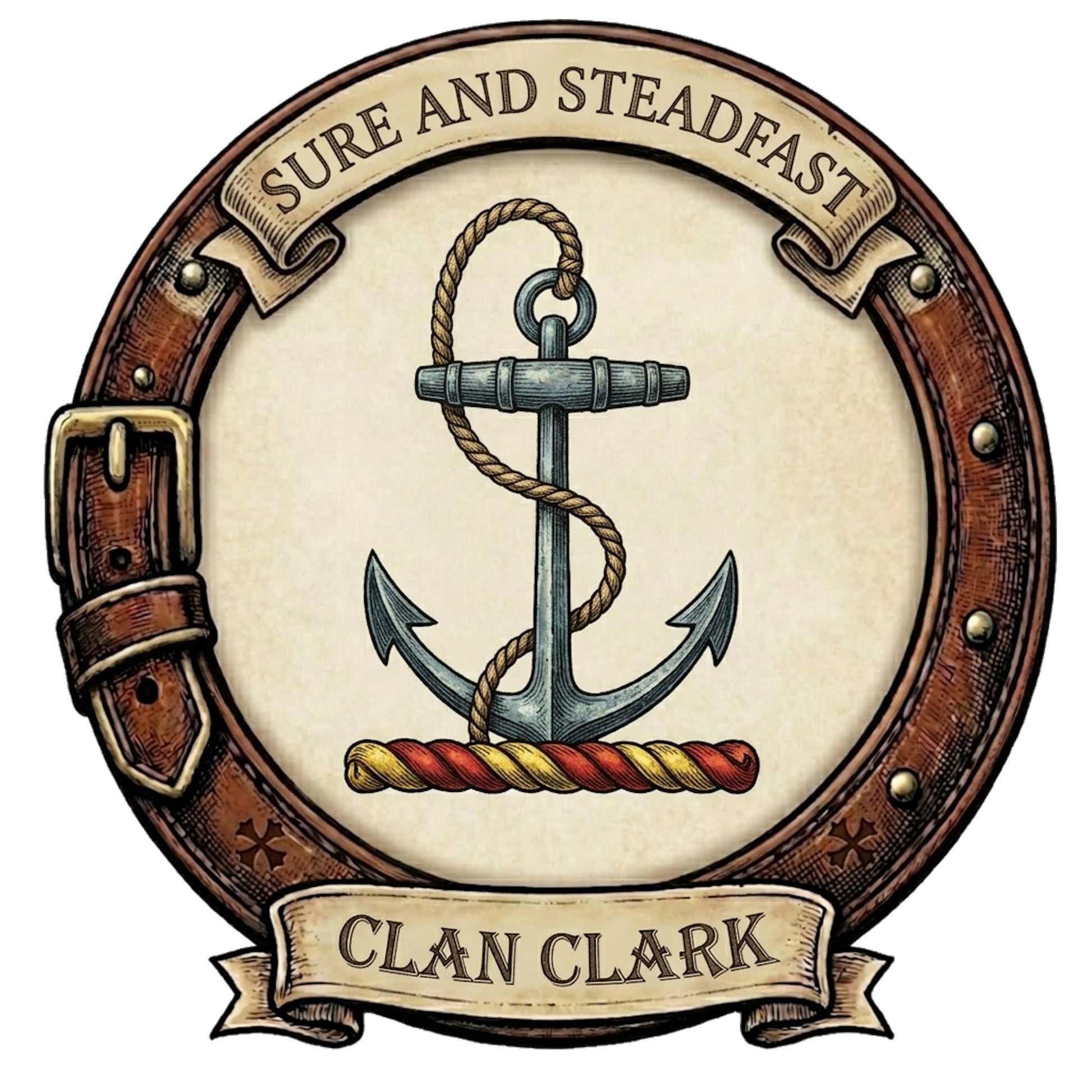 Clan Clark Crest digital download: Includes Color PNG, B&W PNG, and SVG vector files