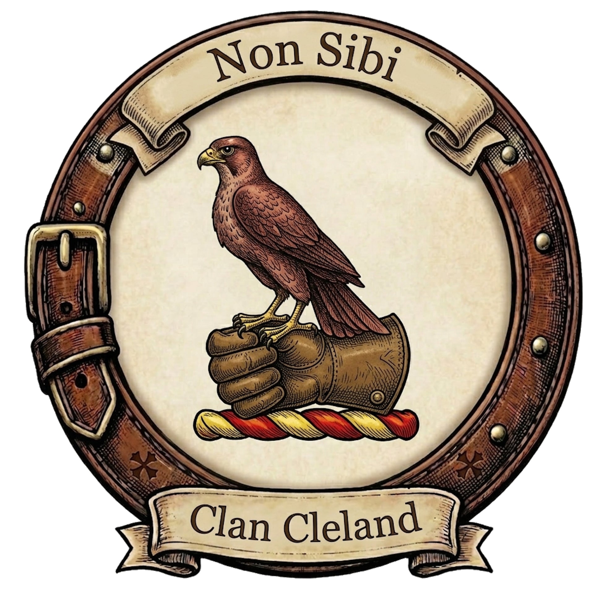 Clan Cleland Crest digital download: Includes Color PNG, B&W PNG, and SVG vector files
