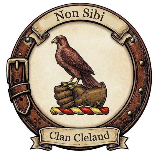 Clan Cleland Crest digital download: Includes Color PNG, B&W PNG, and SVG vector files