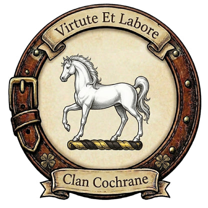 Clan Cochrane Crest digital download: Includes Color PNG, B&W PNG, and SVG vector files
