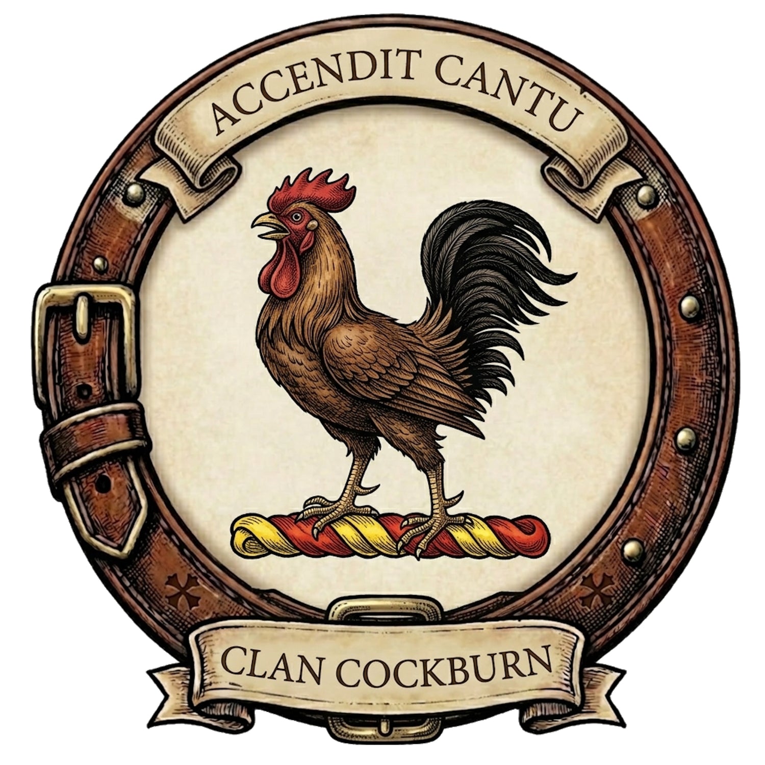 Clan Cockburn Crest digital download: Includes Color PNG, B&W PNG, and SVG vector files