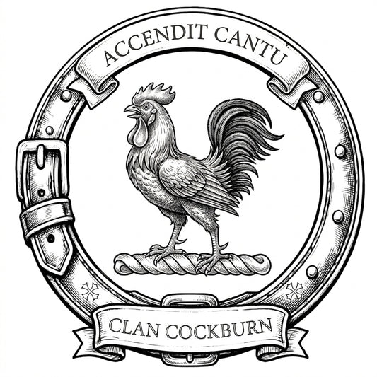 Clan Cockburn Crest digital download: Includes Color PNG, B&W PNG, and SVG vector files