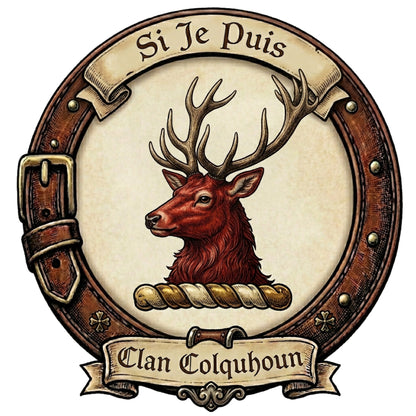 Clan Colquhoun Crest digital download: Includes Color PNG, B&W PNG, and SVG vector files