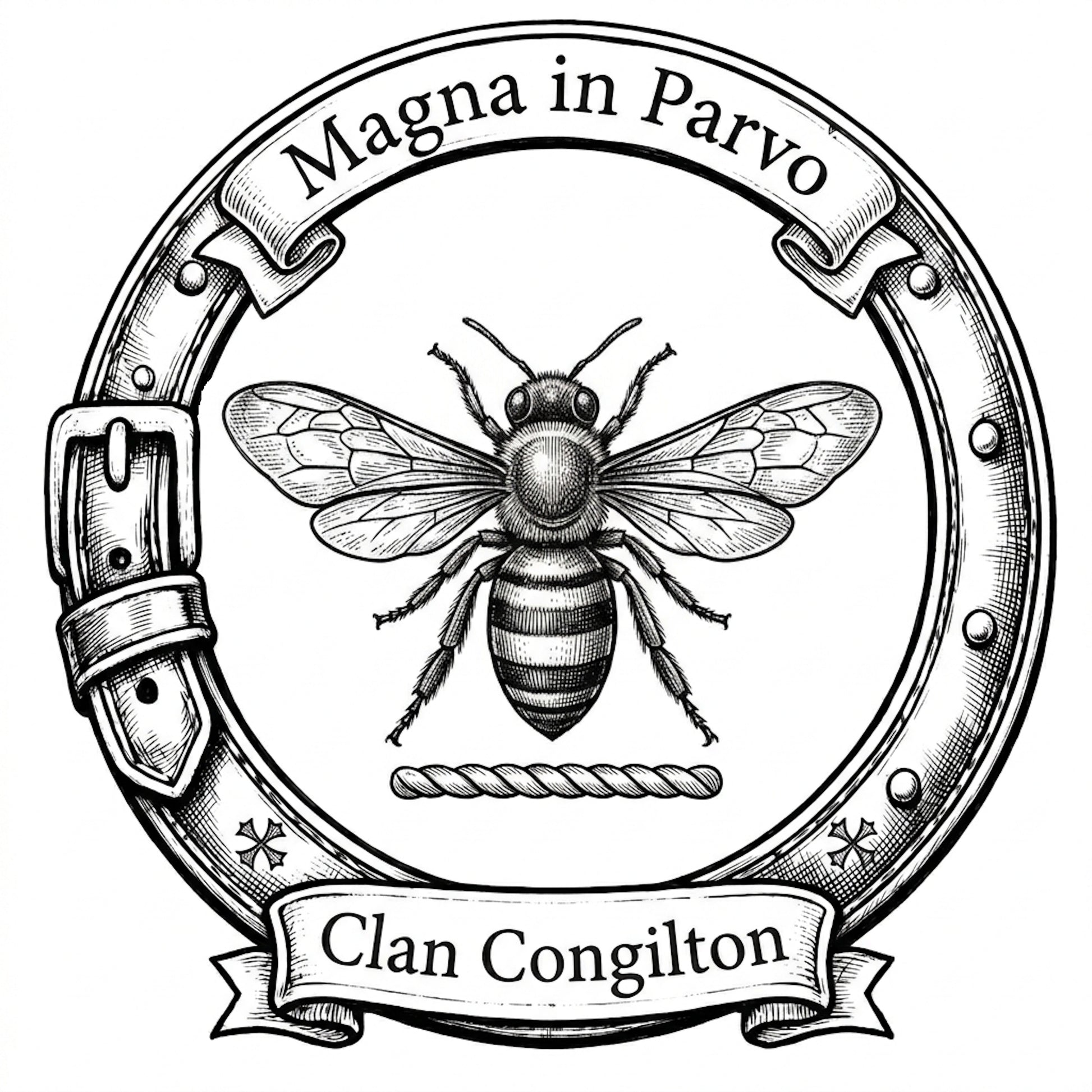 Clan Congilton Crest digital download: Includes Color PNG, B&W PNG, and SVG vector files