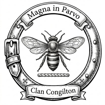 Clan Congilton Crest digital download: Includes Color PNG, B&W PNG, and SVG vector files