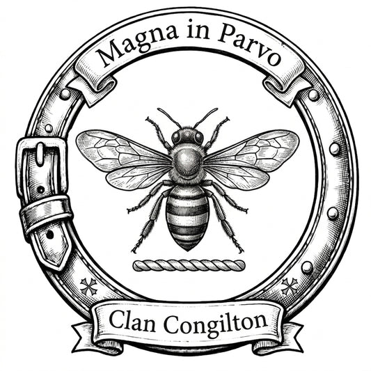 Clan Congilton Crest digital download: Includes Color PNG, B&W PNG, and SVG vector files