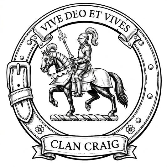 Clan Craig Crest digital download: Includes Color PNG, B&W PNG, and SVG vector files