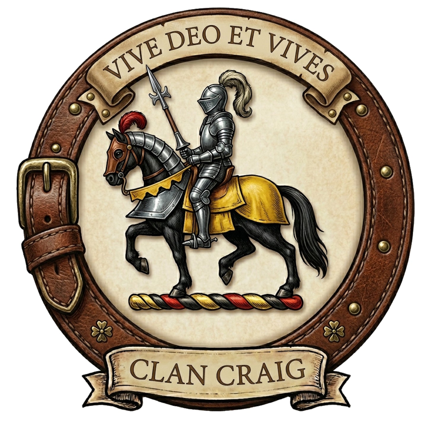 Clan Craig Crest digital download: Includes Color PNG, B&W PNG, and SVG vector files