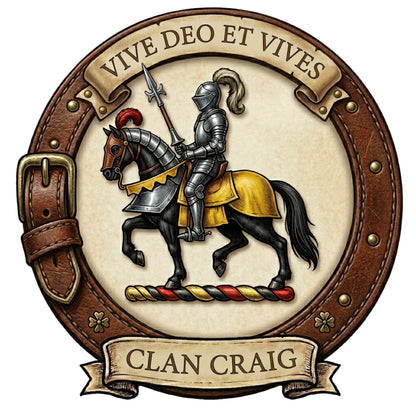 Clan Craig Crest digital download: Includes Color PNG, B&W PNG, and SVG vector files