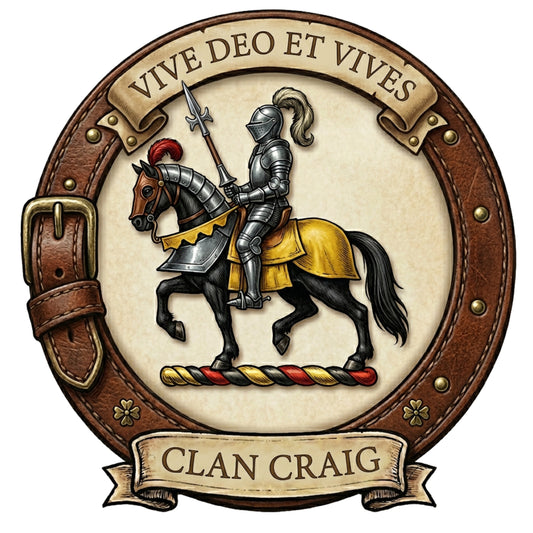 Clan Craig Crest digital download: Includes Color PNG, B&W PNG, and SVG vector files