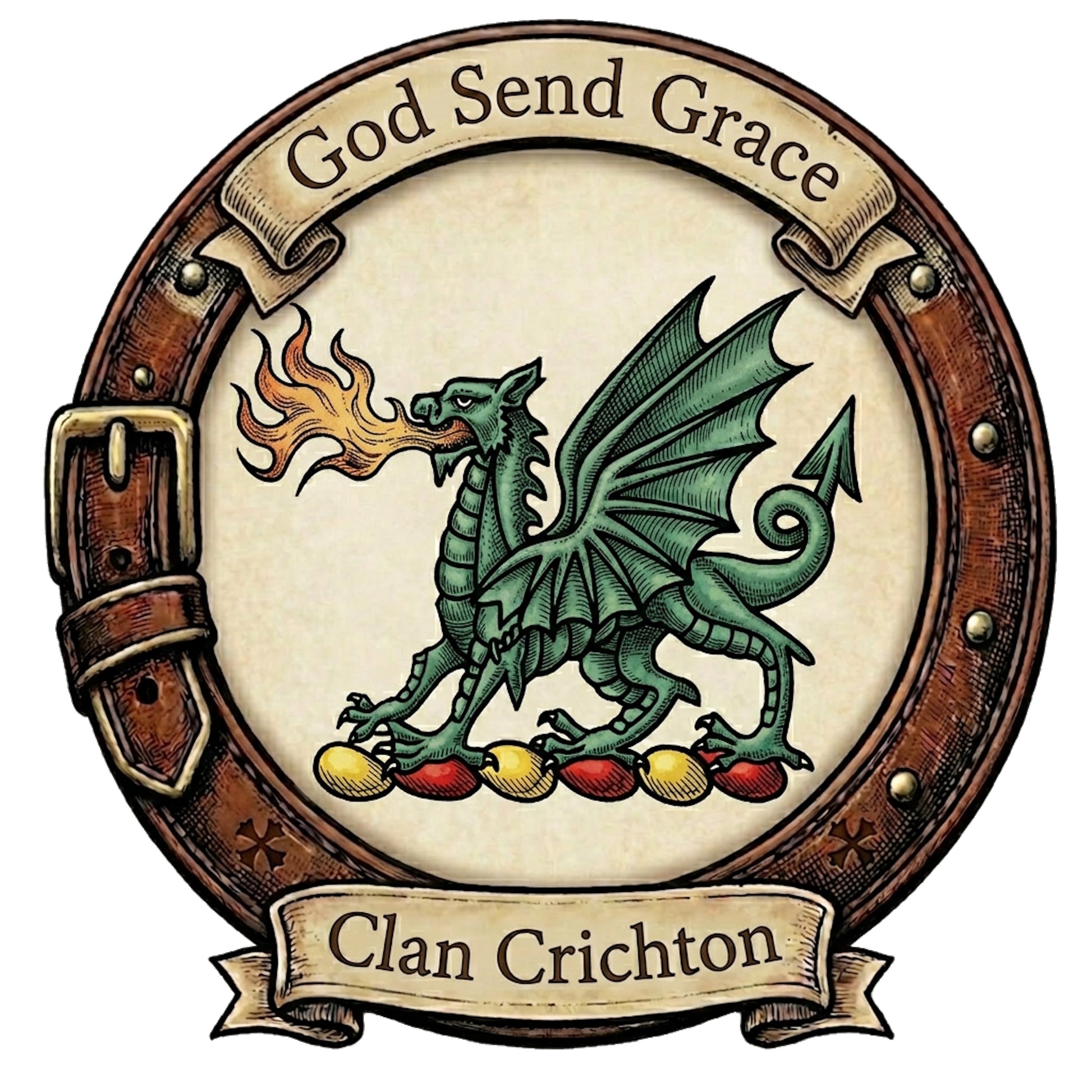 Clan Crichton Crest digital download: Includes Color PNG, B&W PNG, and SVG vector files