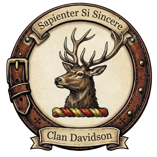 Clan Davidson Crest digital download: Includes Color PNG, B&W PNG, and SVG vector files