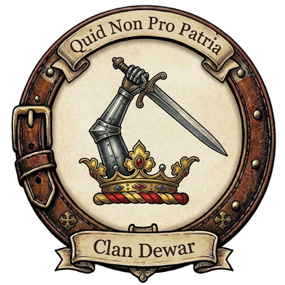 Clan Dewar Crest digital download: Includes Color PNG, B&W PNG, and SVG vector files