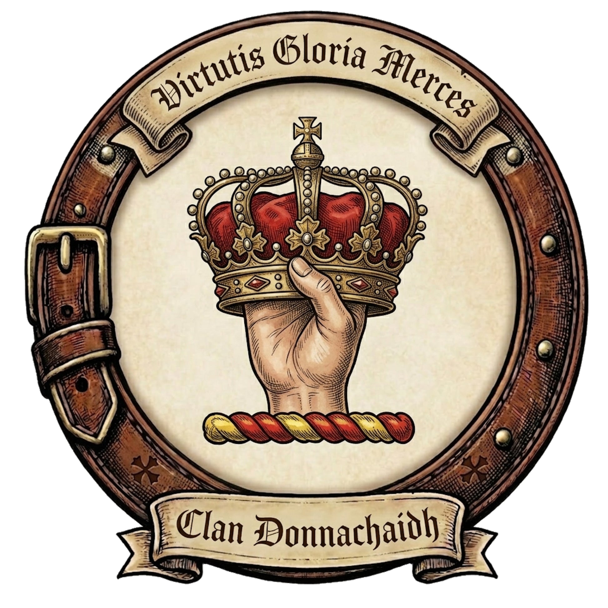 Clan Donnachaidh Crest digital download: Includes Color PNG, B&W PNG, and SVG vector files