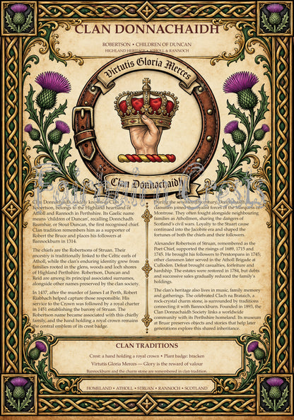Clan Donnachaidh Poster - Digital Edition