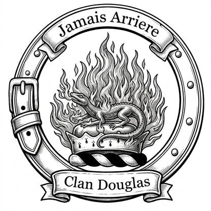 Clan Douglas Crest digital download: Includes Color PNG, B&W PNG, and SVG vector files