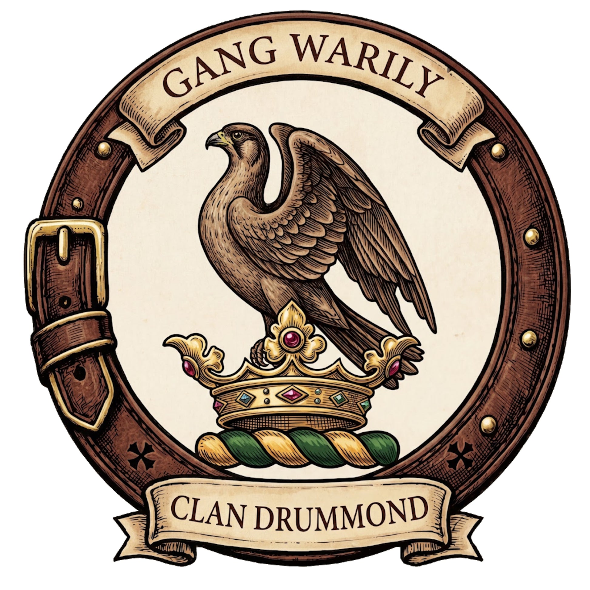 Clan Drummond Crest digital download: Includes Color PNG, B&W PNG, and SVG vector files