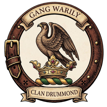 Clan Drummond Crest digital download: Includes Color PNG, B&W PNG, and SVG vector files