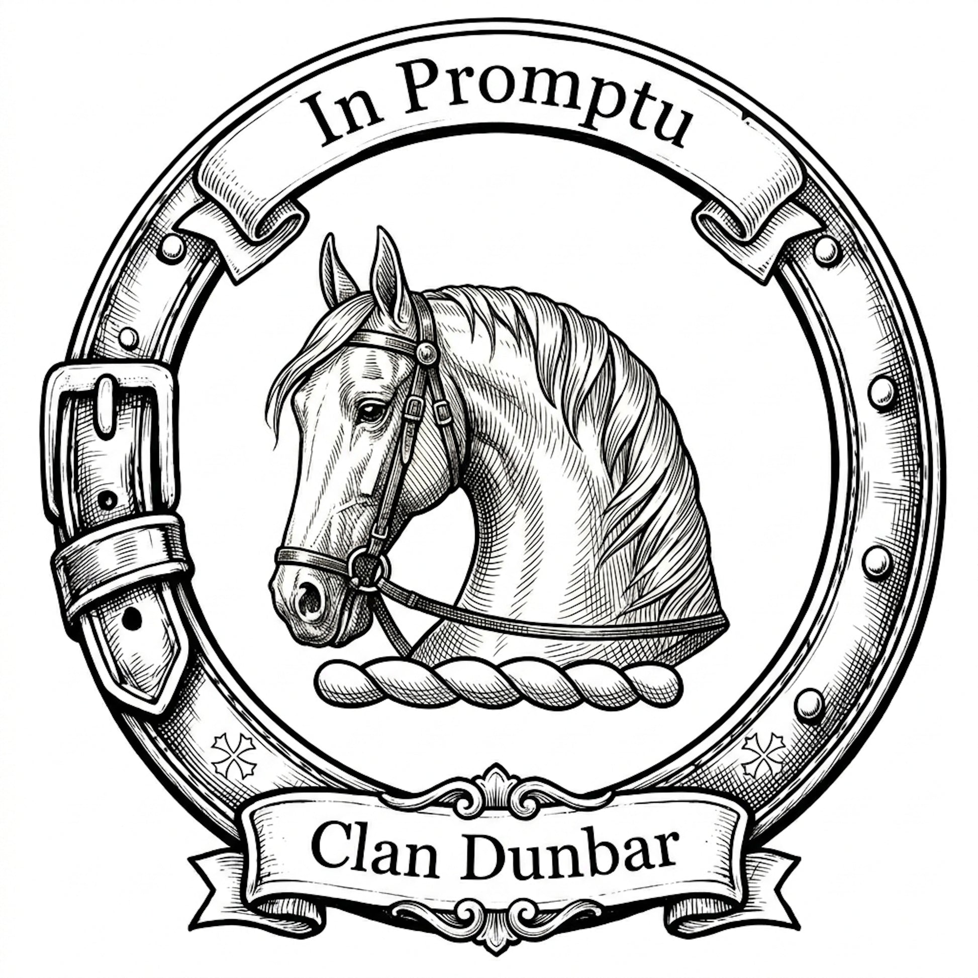 Clan Dunbar Crest digital download: Includes Color PNG, B&W PNG, and SVG vector files