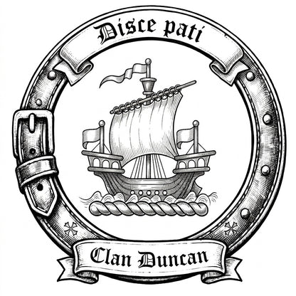 Clan Duncan Crest digital download: Includes Color PNG, B&W PNG, and SVG vector files