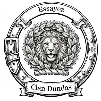 Clan Dundas Crest digital download: Includes Color PNG, B&W PNG, and SVG vector files