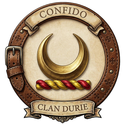 Clan Durie Crest digital download: Includes Color PNG, B&W PNG, and SVG vector files